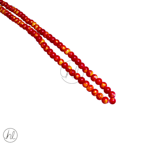 PEARL STRING (NEON RED MARBLE)