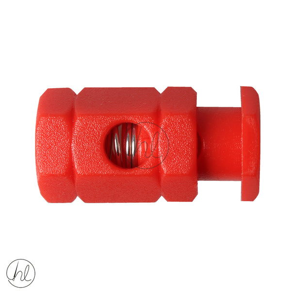 CORD END HEXAGON RED 033-112 (25MM)