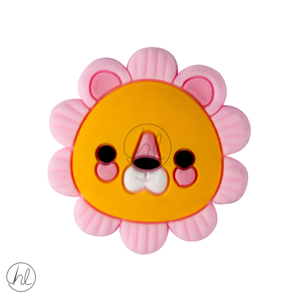 SILICONE BEAD LION FLOWER EACH