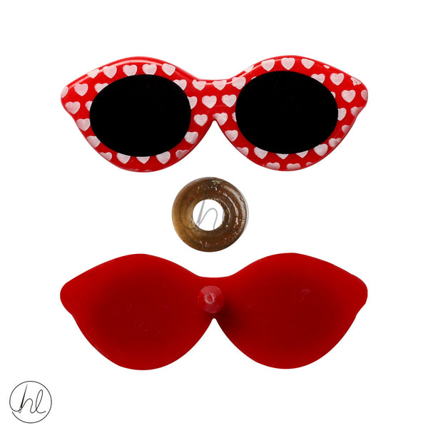 DOLLS SUNGLASSES (HEARTS RED) DS1