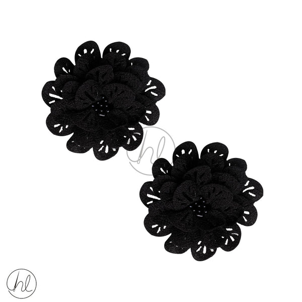 FLOWERS (BLACK) (70MM) 2 PER PACK