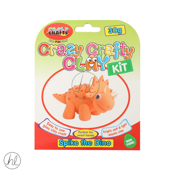 CRAZY CRAFT CLAY KIT SPIKE THE DINO CK30