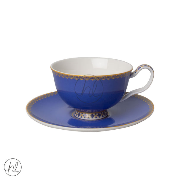 FOOTED CUP & SAUCER (616) (HV0137) (BLUE) (200ML)