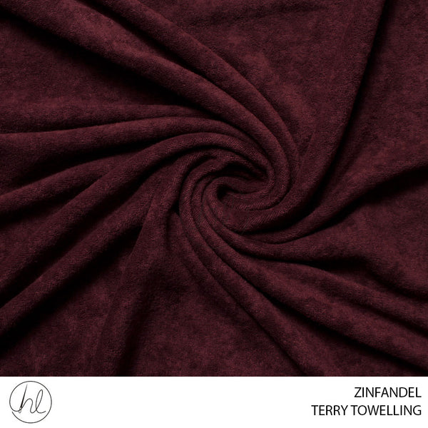 TERRY TOWELLING (DESIGN 05) ZINFANDEL 51 (150CM) PER M