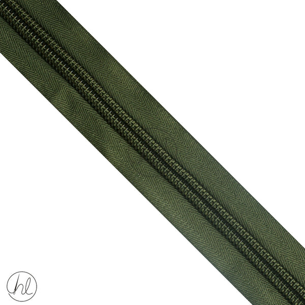 ZIPS MILITARY TYPE 10 (OLIVE) PER M (4MM)