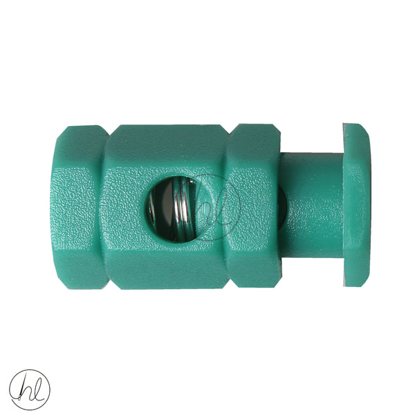 CORD END HEXAGON TEAL 033-112 (25MM)