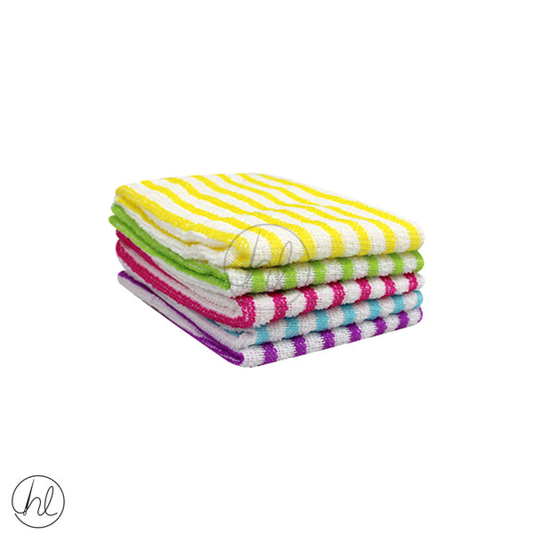 5 PIECE CLEANING TOWELS (30X30) (ABY-2845)  (BUY 3 PACKS FOR R60)