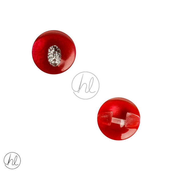 BUTTONS FANCY (RED AND SILVER) AE0168 (13MM)
