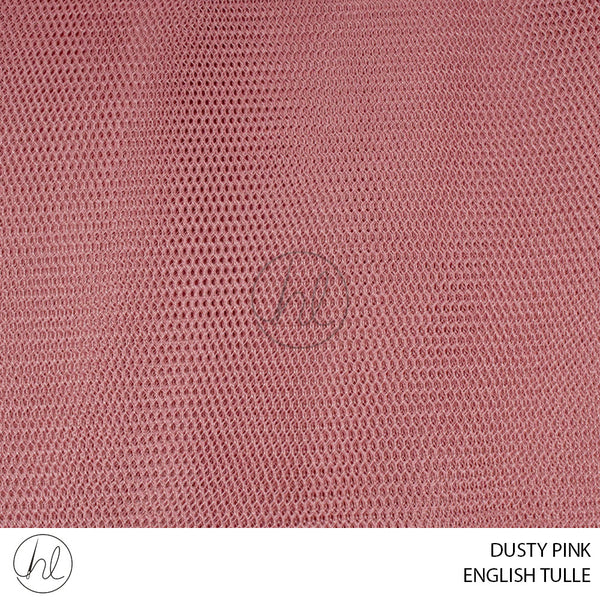 ENGLISH TULLE (56) (PER M)	(DUSTY PINK) (150CM WIDE)