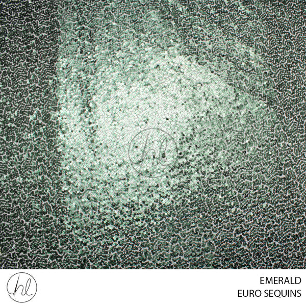 EURO TULLE SEQUINS (PER M) (53) (EMERALD) (140CM WIDE)
