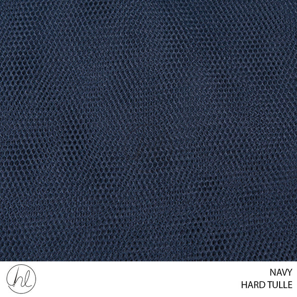 HARD TULLE (781) (PER M) (NAVY) (150CM WIDE)