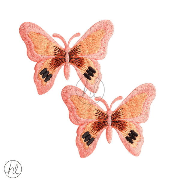 BUTTERFLY MOTIF (2 PER PACK) (APRICOT)