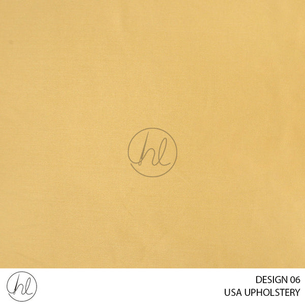USA UPHOLSTERY (DESIGN 06) YELLOW (140CM) PER M (BUY 20M OR MORE AT R39.99 P/M)