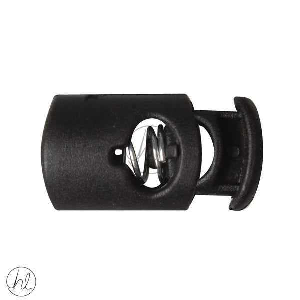 CORD END BLACK FLAT RECTANGLE CL438 (27MM)
