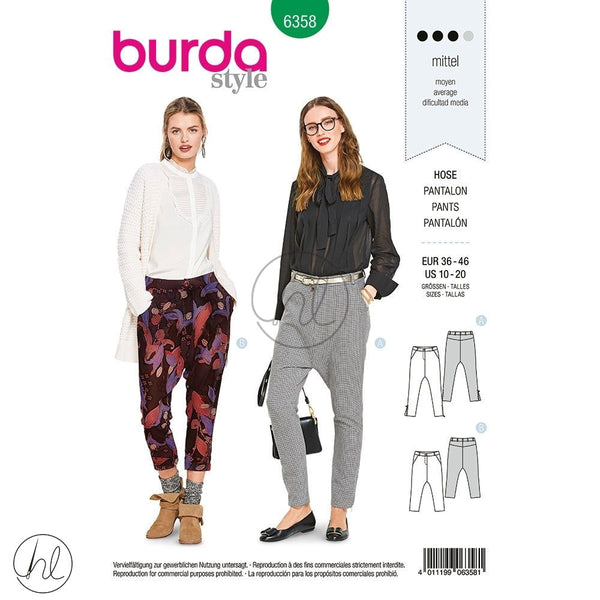 BURDA PATTERN  (6358)