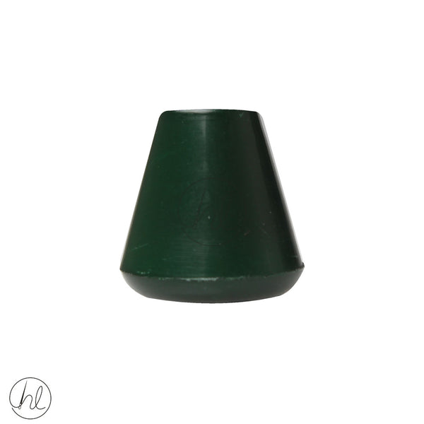 CORD END BOTTLE GREEN CONE 346 (15MM)