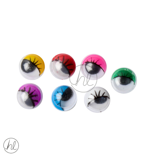 PASTE ON EYES WITH LASHES (50 PER PACK) (7MM) M365