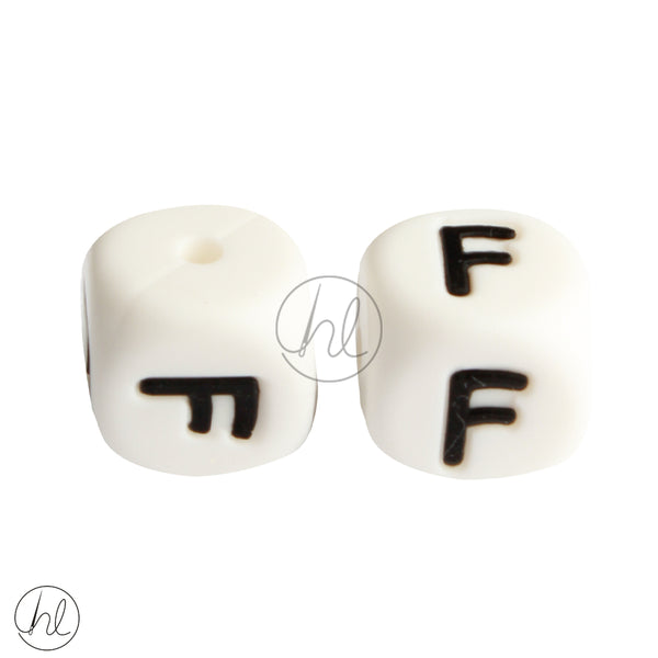 SILICONE BEAD LETTERS 2 PER PACK F 882