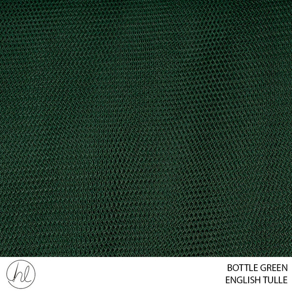 ENGLISH TULLE (56) (PER M)	(BOTTLE GREEN) (150CM WIDE)