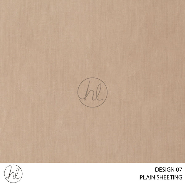 PLAIN SHEETING 334 (DESIGN 07) (TAUPE) (235CM WIDE)