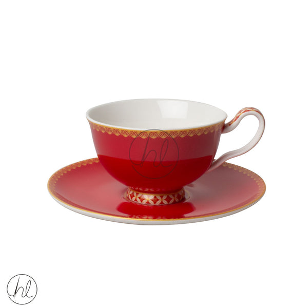 FOOTED CUP & SAUCER (616) (HV0177) (CHERRY) (200ML)