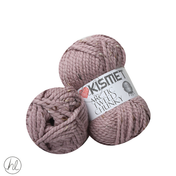 KISMET ARCTIC TWEED CHUNKY 100G DUSTY PINK 17