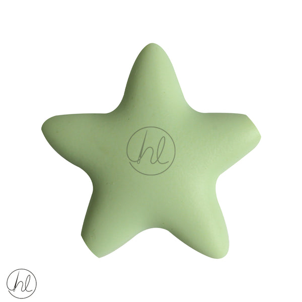 SLICONE BEAD STAR LIME