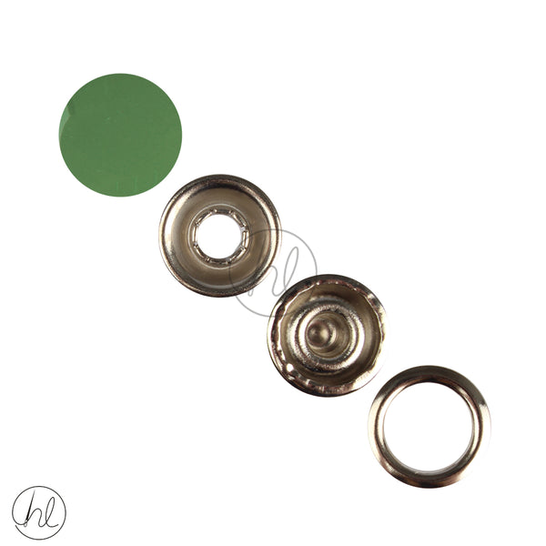 SNAP FASTENERS GREEN 12MM