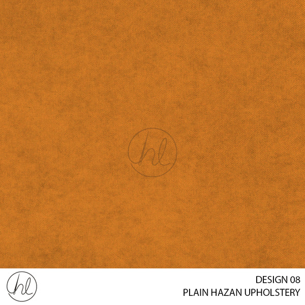 PLAIN HAZAN UPHOLSTERY (DESIGN 08) (103) (140CM) (PER M) ORANGE