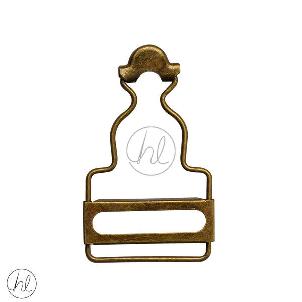 BUCKLES DUNGAREE CLIPS BRONZE  (2 P-PACK) (53MMX33MM) (HH)