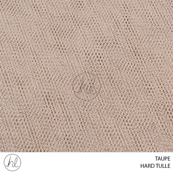 HARD TULLE (781) (PER M) (TAUPE) (150CM WIDE)