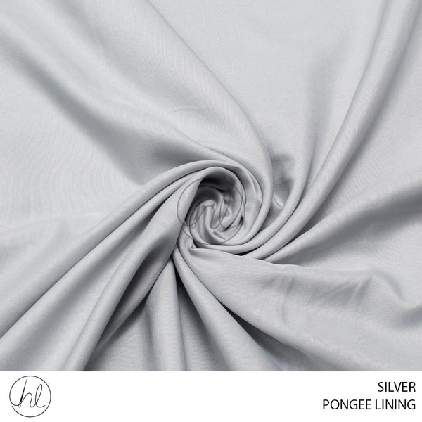 PONGEE LINING  (781) (PER M) (SILVER) (150CM WIDE)