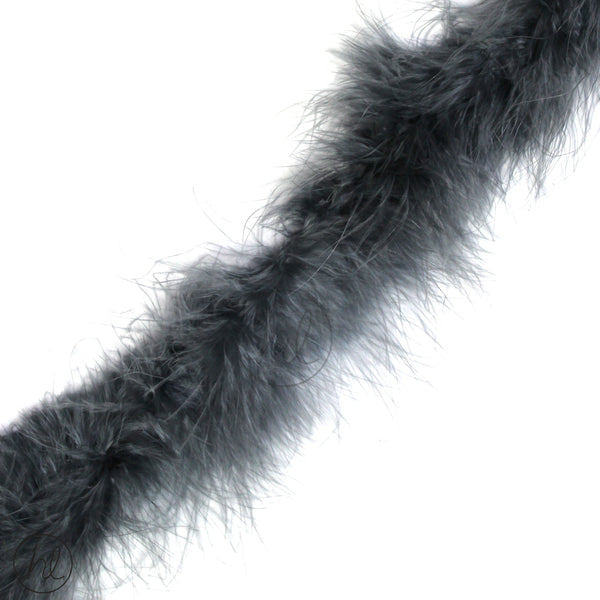 ASSORTED MARIBOU FEATHERS (P/METRE) GREY