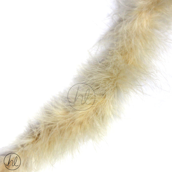 ASSORTED MARIBOU FEATHERS (P/METRE) CREAM
