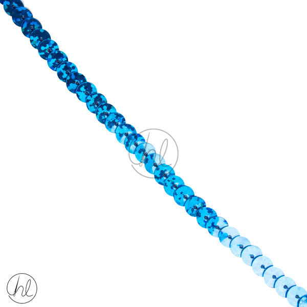 SEQUINS SEQ-1 GLITTER BLUE (6MM WIDE) P/METER