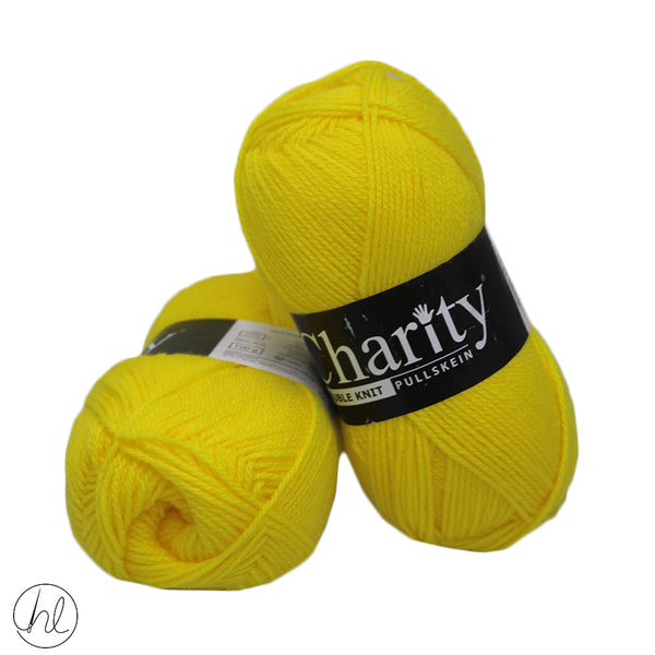 CHARITY PULLSKEIN DOUBLE KNIT 100G YELLOW