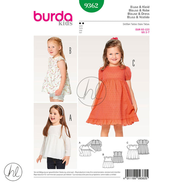 BURDA PATTERN (9362)