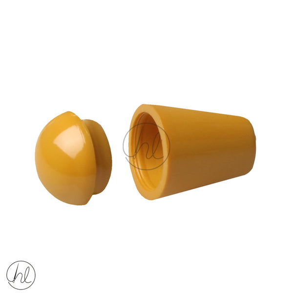 CORD END WITH CAP MUSTARD CONE 033-106 (17MM)