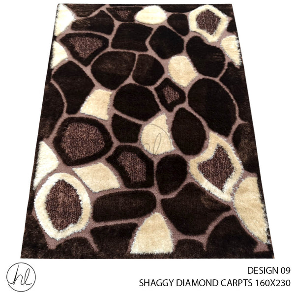 SHAGGY DIAMOND CARPET (160X230) (DESIGN 09)
