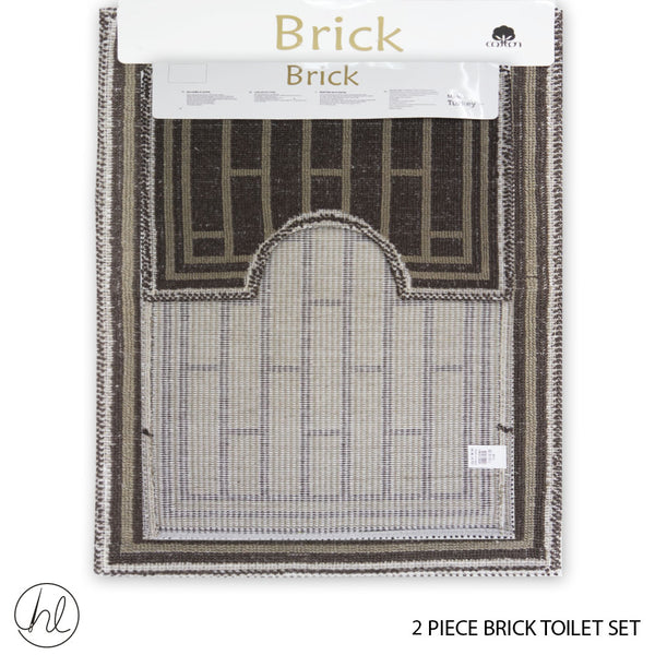 2 PIECE BRICK TOILET SET (50X80) (DESIGN 01)