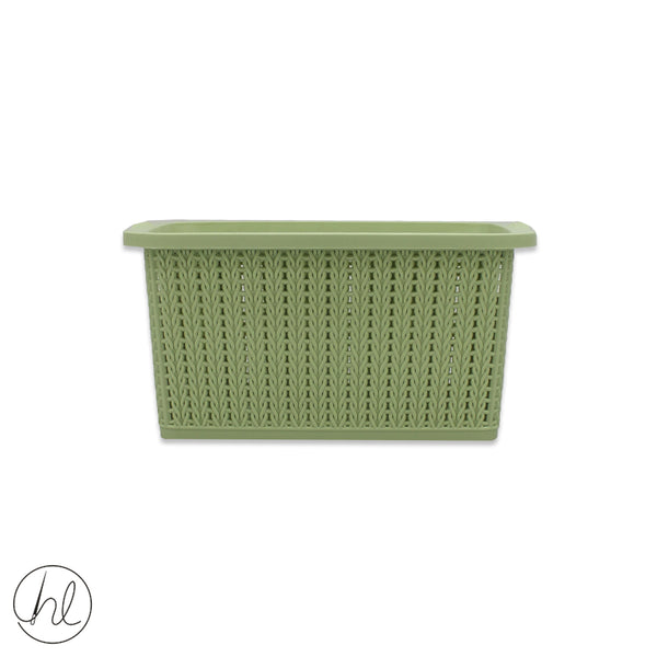 WOVEN BASKET & LID (ABY-1653) SMALL