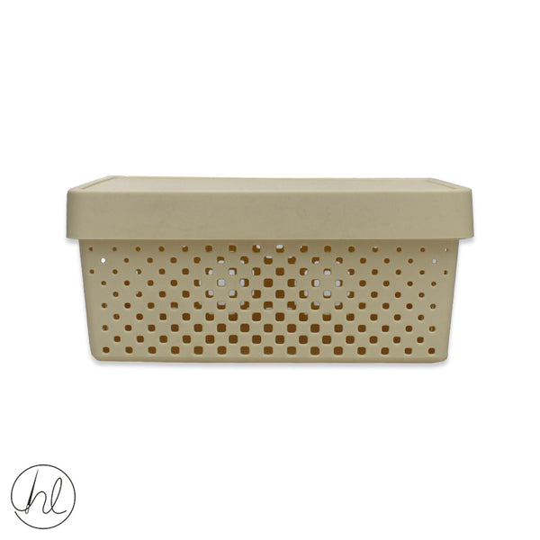 STORAGE BASKET WITH LID (ABY-1383) SMALL