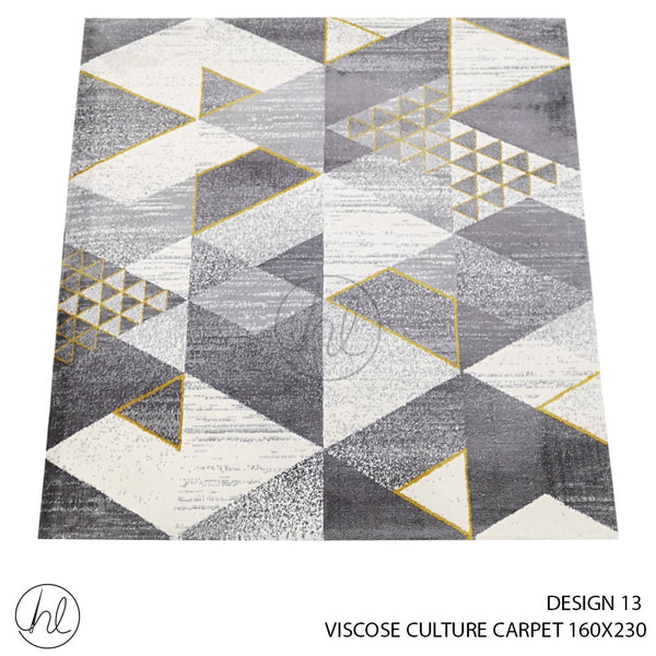 VISCOSE CULTURE CARPET (160X230) (DESIGN 13) GREY