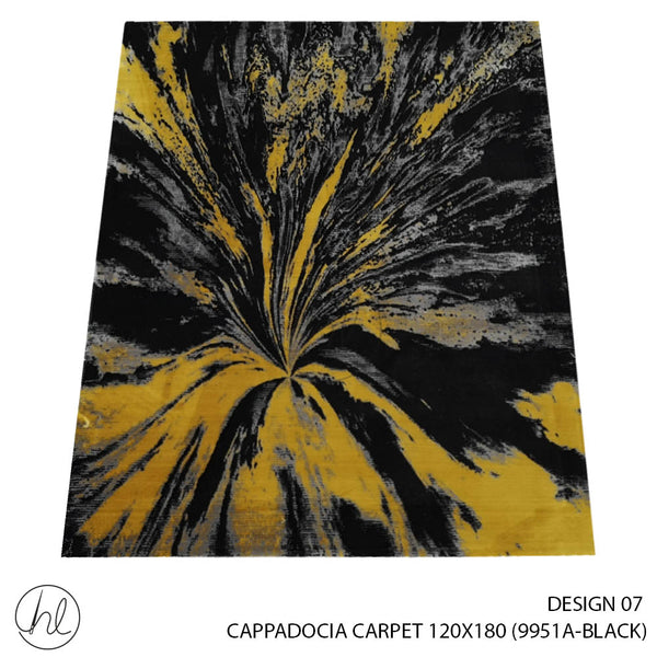 CAPPADOCIA CARPET 120X180 (DESIGN 07) (BLACK)