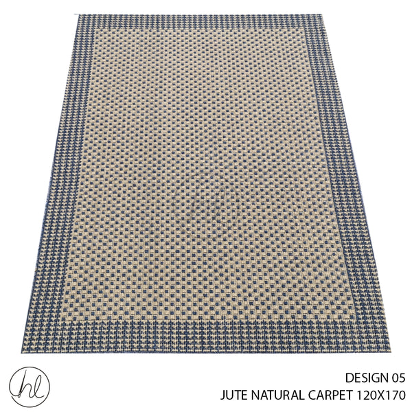JUTE NATURAL CARPET (120X170) (DESIGN 05)