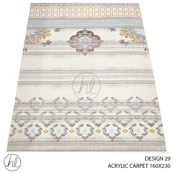 ACRYLIC CARPET (160X230) (CREAM) (DESIGN 29)