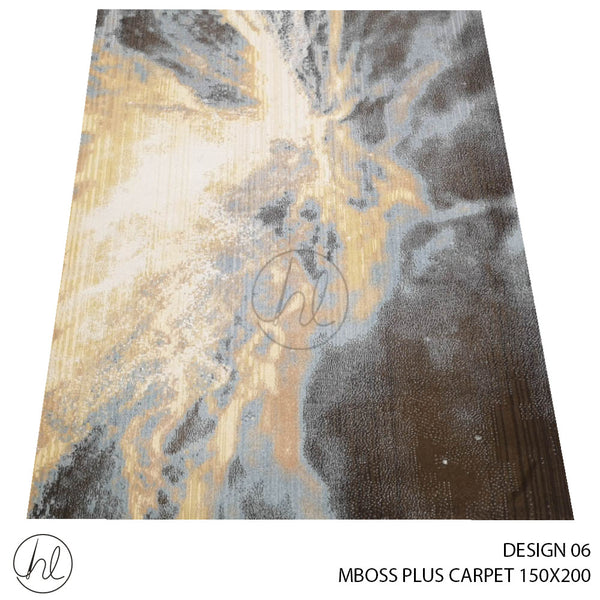 MBOSS PLUS CARPET (150X200) (DESIGN 06) CREAM