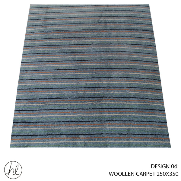 WOOLLEN CARPET (250X350) (DESIGN 04) BLUE