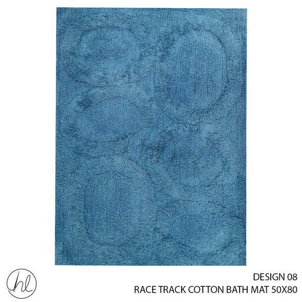 RACE TRACK COTTON BATH MAT (50X80) (DESIGN 08)