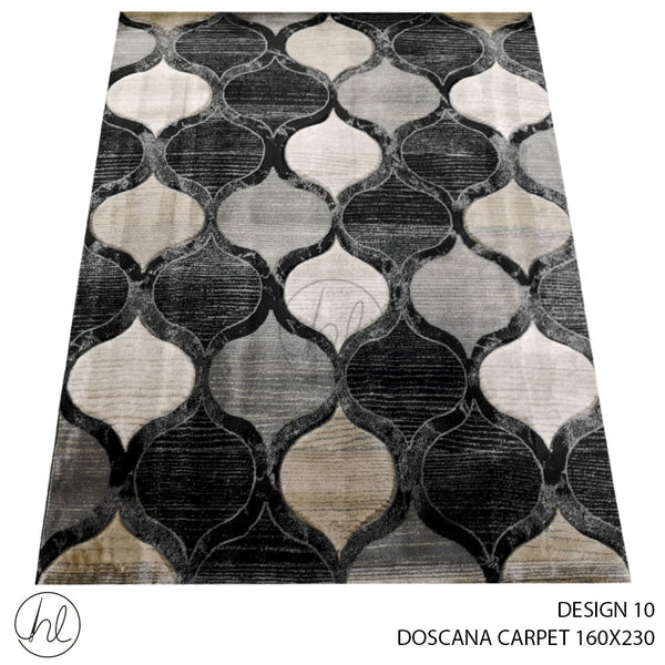 DOSCANA CARPET (160X230) (DESIGN 10) BLACK